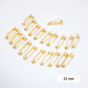 Brooch Pins 25mm - Golden Finish - 20 Pcs