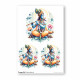 Decoupage Papers A4 - Krishna Series #1 - 100gsm - 4 Sheets