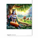 Decoupage Papers A4 - Krishna Series #2 - 100gsm - 4 Sheets