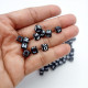 Acrylic Beads 6mm Alphabet Cube - Black - 130 beads