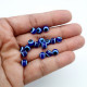 Evil Eye Acrylic Beads #1 - 6mm Round Blue - 50 Beads