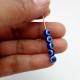 Evil Eye Acrylic Beads #1 - 6mm Round Blue - 50 Beads