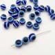 Evil Eye Acrylic Beads #2 - 8mm Round Blue - 30 Beads