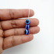 Evil Eye Acrylic Beads #2 - 8mm Round Blue - 30 Beads