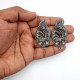 Earring Studs Design #31 - Antique Silver - 1 Pair