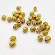 Metal Beads 7mm Design #22 - Antique Golden - 30 Beads