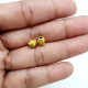 Metal Beads 7mm Design #22 - Antique Golden - 30 Beads