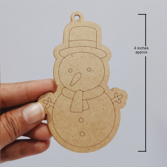 Pre Marked MDF Shapes #7 - Snowman - 1 Piece