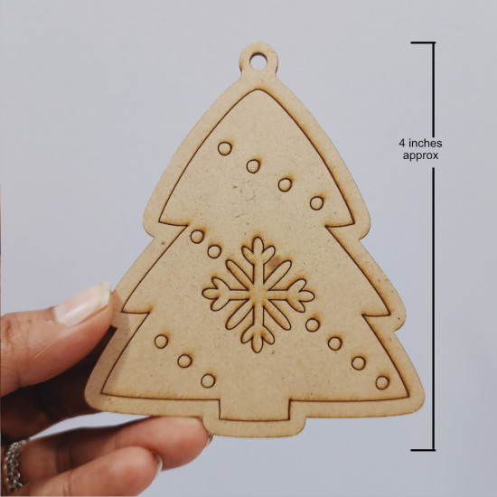 Pre Marked MDF Shapes #8 - Christmas Tree - 1 Piece