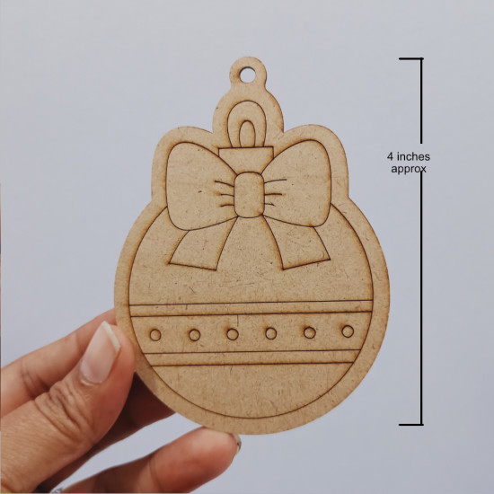 Pre Marked MDF Shapes #16 - Bauble - 1 Piece