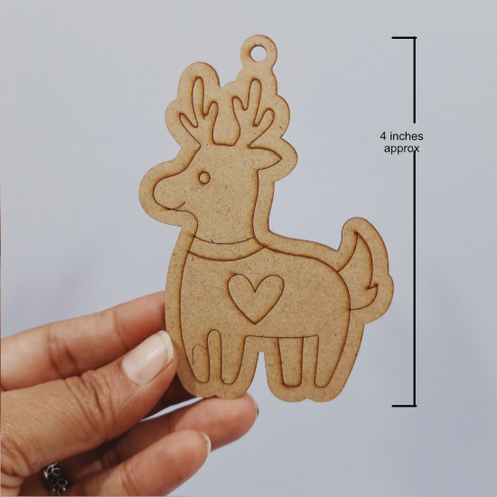 Pre Marked MDF Shapes #17 - Reindeer - 1 Piece