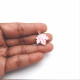 Enamel Charms 24mm Maple Leaf - Pink - 1 Charm