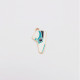 Enamel Charms 25mm Shoe - Blue - 1 Charm