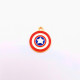 Enamel Charms 20mm Captain America Shield - 1 Charm