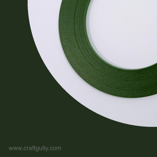 Quilling Strips 5mm Pine Green - 17inch - 100 Strips