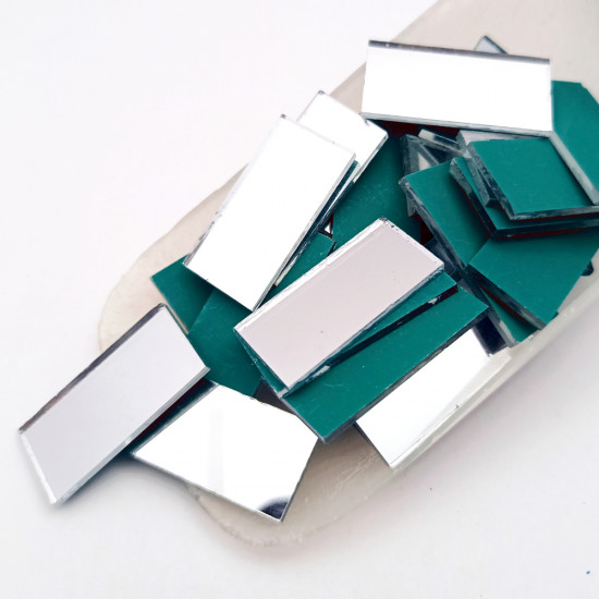 Cut Mirrors 27mm - Rectangle - 50gms/ 33 Pcs