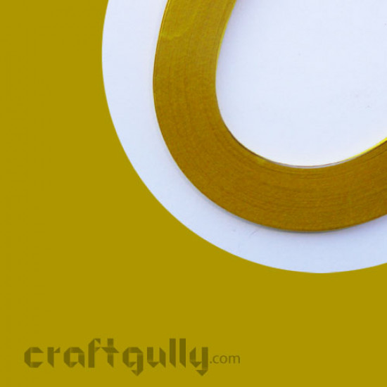 Quilling Strips 1mm Mustard - 17Inch - 100 Strips