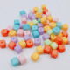 Acrylic Beads 7mm Cube - Assorted - 65 Beads