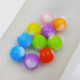 Acrylic Beads 12mm Round - Assorted With Heart - 10 Beads