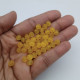 Acrylic Beads 6mm Round Frosted - Golden Yellow - 20gms / 180 Beads