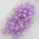 Acrylic Beads 12mm Oval Faceted - Pastel Lilac - 20gms / 50 Beads