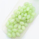 Acrylic Beads 12mm Oval Faceted - Tea Green - 20gms / 50 Beads