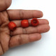 Acrylic Beads 13mm Drum Faceted - Dark Red - 50 Beads