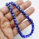 Glass Beads 6mm Evil Eye - Dark Blue & Blue - 1 String / 65 Beads