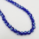 Glass Beads 6mm Evil Eye - Dark Blue & Blue - 1 String / 65 Beads