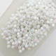 Acrylic Beads 4mm Bicone Faceted - White With Lustre - 10gms  / 450 beads