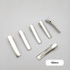 Alligator Hair Clips 40mm - Silver Finish - 6 Clips