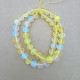 Aura Glass Beads 8mm - Frosted Dual Yellow With Lustre - 1 String / 45 Beads