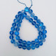 Aura Glass Beads 8mm - Frosted Dual Blue With Lustre - 1 String / 45 Beads