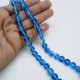 Aura Glass Beads 8mm - Frosted Dual Blue With Lustre - 1 String / 45 Beads