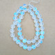 Aura Glass Beads 8mm - Frosted Clear With Lustre - 1 String / 45 Beads