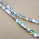 Aura Glass Beads 8mm - Frosted Dual Grey With Lustre - 1 String / 45 Beads