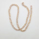 Glass Beads 5mm Cube Faceted - Champagne With Lustre - 1 String / 90 Beads