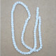 Glass Beads 5mm Cube Faceted - White With Lustre - 1 String / 90 Beads