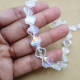 Glass Beads 12mm Clover Faceted - Clear With Lustre - 1 String / 30 Beads