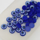 Evil Eye Acrylic Flatbacks #1 - 7mm Dark Blue - 50 Pieces