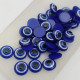 Evil Eye Acrylic Flatbacks #2 - 10mm Dark Blue - 50 Pieces