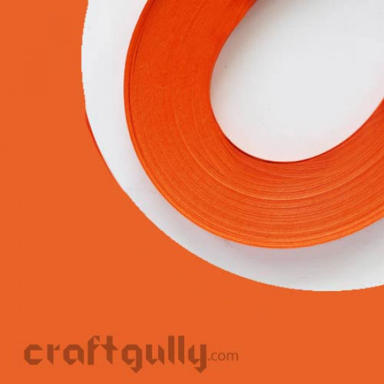 Quilling Strips 10mm Orange - 17Inch - 100 Strips