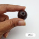 Wooden Beads 25mm Round - Dark Walnut - 4 Beads