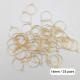 Earring Hoops 16mm - Golden Finish - 25 Pairs