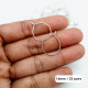 Earring Hoops 16mm - Silver Finish - 25 Pairs