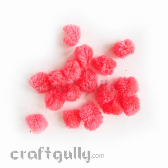 Pom Poms 25mm - Flamingo Pink - Pack of 25