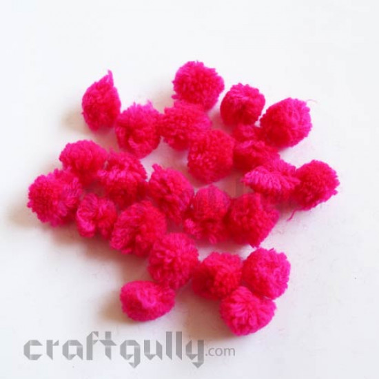 Pom Poms 20mm - Magenta - Pack of 25