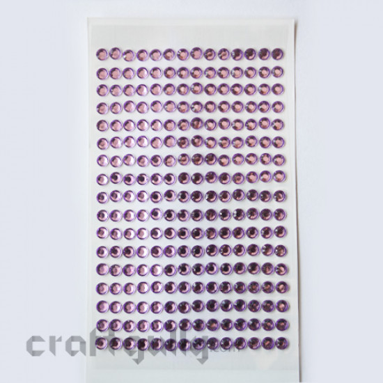 Rhinestone Stick-ons 3mm - Purple