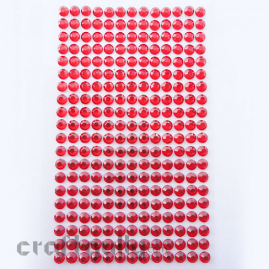 Rhinestone Stick-ons 5mm - Red