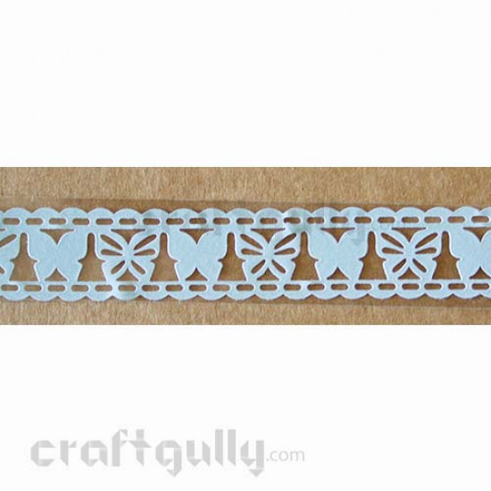 Lace Tape - Butterflies - Light Blue